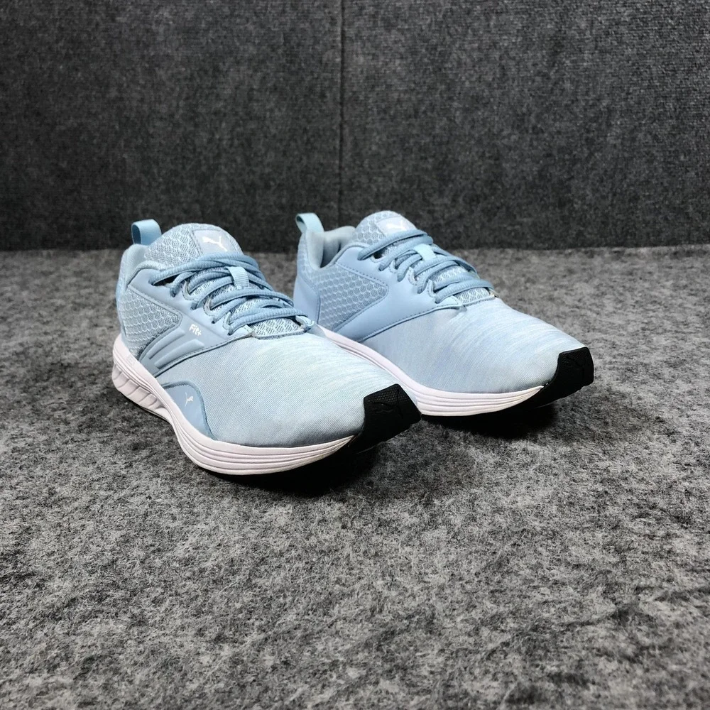 Puma NRGY Fit+ Shoes Mens Size‎ 7 Light Blue Mesh Running Sneakers 190556-14